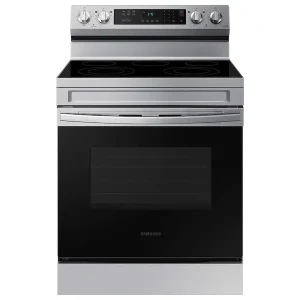 Samsung 6.3 cu. ft. Smart Freestanding Electric Range with Rapid Boil & Self Clean in Stainless Steel