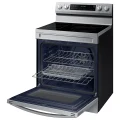 Samsung 6.3 cu. ft. Smart Freestanding Electric Range with No-Preheat Air Fry, Convection+ & Griddle in Stainless Steel