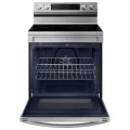 Samsung 6.3 cu. ft. Smart Freestanding Electric Range with No-Preheat Air Fry, Convection+ & Griddle in Stainless Steel