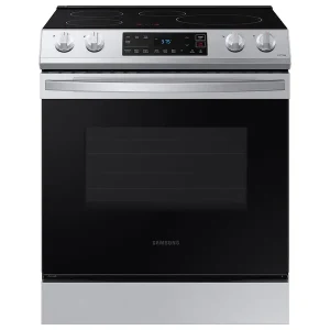 Samsung 6.3 cu. ft. Smart Rapid Heat Induction Slide-in Range in Stainless Steel