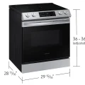 Samsung 6.3 cu. ft. Smart Rapid Heat Induction Slide-in Range in Stainless Steel