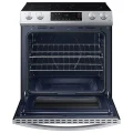 Samsung 6.3 cu. ft. Smart Rapid Heat Induction Slide-in Range in Stainless Steel