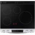 Samsung 6.3 cu. ft. Smart Rapid Heat Induction Slide-in Range in Stainless Steel