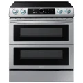 Samsung 6.3 cu. ft. Smart Slide-in Induction Range with Smart Dial & Air Fry in Black Stainless Steel