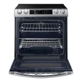 Samsung 6.3 cu. ft. Smart Slide-in Induction Range with Smart Dial & Air Fry in Black Stainless Steel