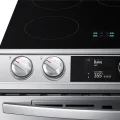 Samsung 6.3 cu. ft. Smart Slide-in Induction Range with Smart Dial & Air Fry in Black Stainless Steel