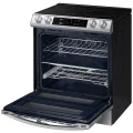 Samsung 6.3 cu. ft. Smart Slide-in Induction Range with Smart Dial & Air Fry in Black Stainless Steel