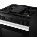 Samsung Bespoke 6.0 cu. ft. Smart Slide-In Gas Range with Air Sous Vide & Air Fry in White Glass