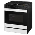 Samsung Bespoke 6.0 cu. ft. Smart Slide-In Gas Range with Air Sous Vide & Air Fry in White Glass