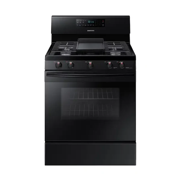 Samsung 5.8 cu. ft. Freestanding Gas Range with Convection in Black