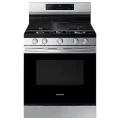 Samsung 6.0 cu. ft. Smart Freestanding Gas Range with 18K BTU Dual Power Burner & Self Clean in Stainless Steel