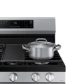 Samsung 6.0 cu. ft. Smart Freestanding Gas Range with 18K BTU Dual Power Burner & Self Clean in Stainless Steel