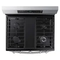 Samsung 6.0 cu. ft. Smart Freestanding Gas Range with 18K BTU Dual Power Burner & Self Clean in Stainless Steel