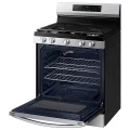 Samsung 6.0 cu. ft. Smart Freestanding Gas Range with 18K BTU Dual Power Burner & Self Clean in Stainless Steel