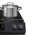 Samsung 6.0 cu. ft. Smart Slide-in Gas Range in Black Stainless Steel