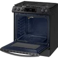 Samsung 6.0 cu. ft. Smart Slide-in Gas Range in Black Stainless Steel