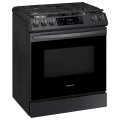 Samsung 6.0 cu. ft. Smart Slide-in Gas Range in Black Stainless Steel