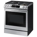 Samsung Smart Slide-in Gas Range with Smart Dial & Air Fry in Stainless Steel