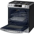 Samsung Smart Slide-in Gas Range with Smart Dial & Air Fry in Stainless Steel