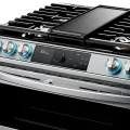 Samsung 6.3 cu. ft. Flex Duo Front Control Slide-in Dual Fuel Range with Smart Dial, Air Fry, and Wi-Fi in Stainless Steel