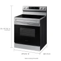 Samsung 6.3 cu. ft. Smart Freestanding Electric Range with Steam Clean in Stainless Steel