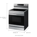 Samsung Electric Range Freestanding with No-Preheat Air Fry & Convection in Stainless Steel