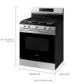 Samsung 6.0 cu. ft. Smart Freestanding Gas Range with 18K BTU Dual Power Burner & Self Clean in Stainless Steel