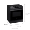 Samsung 6.0 cu. ft. Smart Slide-in Gas Range in Black Stainless Steel