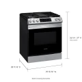 Samsung 6.0 cu. ft. Smart Slide-in Gas Range with Convection in Stainless Steel