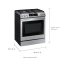 Samsung Smart Slide-in Gas Range with Smart Dial & Air Fry in Stainless Steel